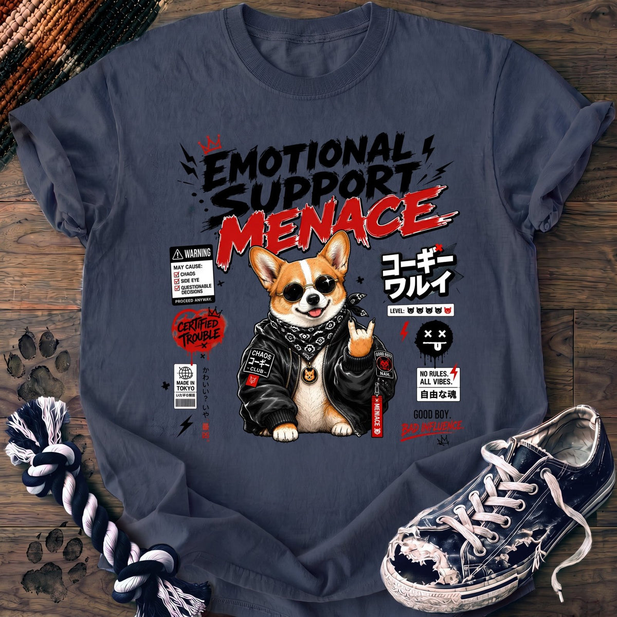 Emotional Support Menace - Corgi - PAWSSION CLUB
