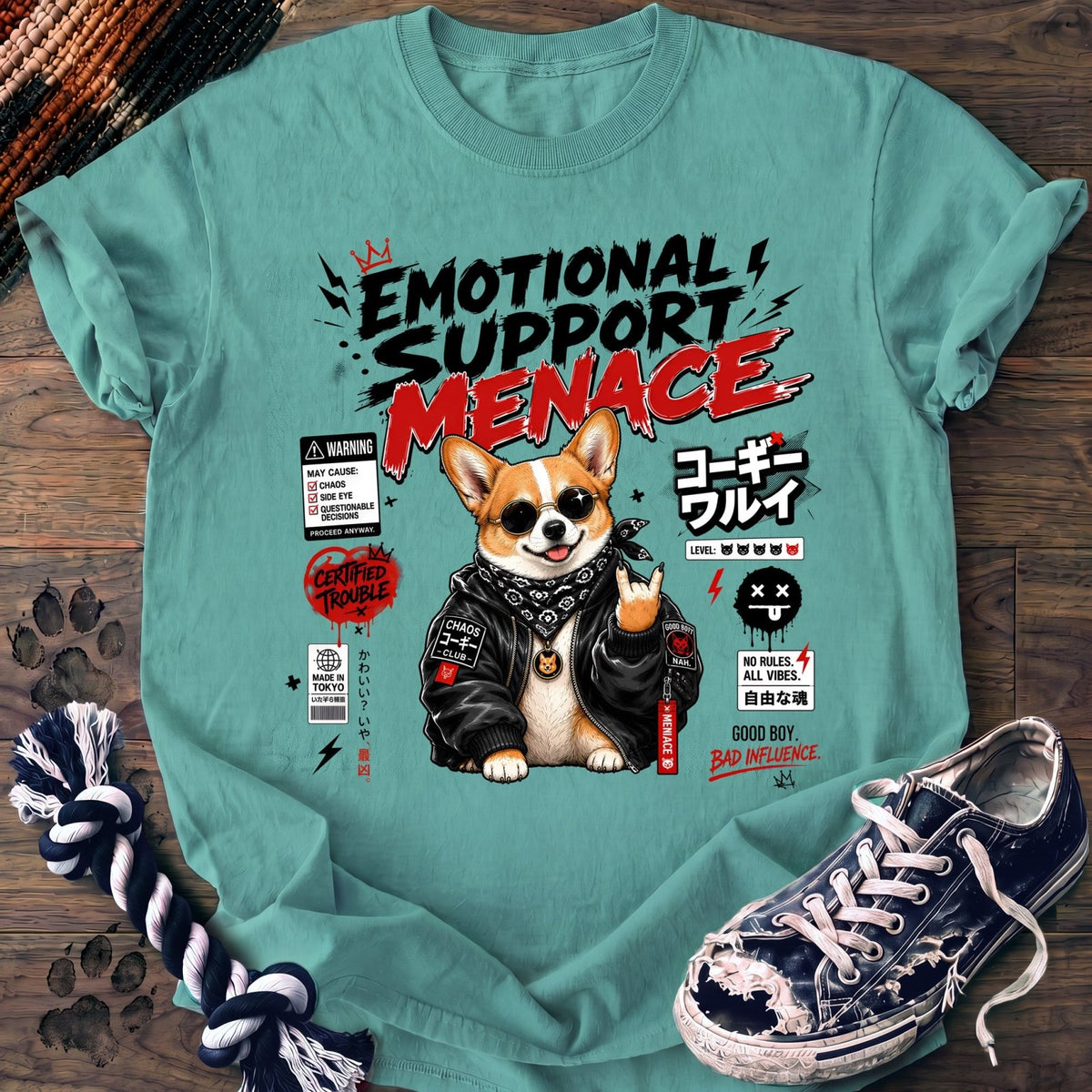Emotional Support Menace - Corgi - PAWSSION CLUB