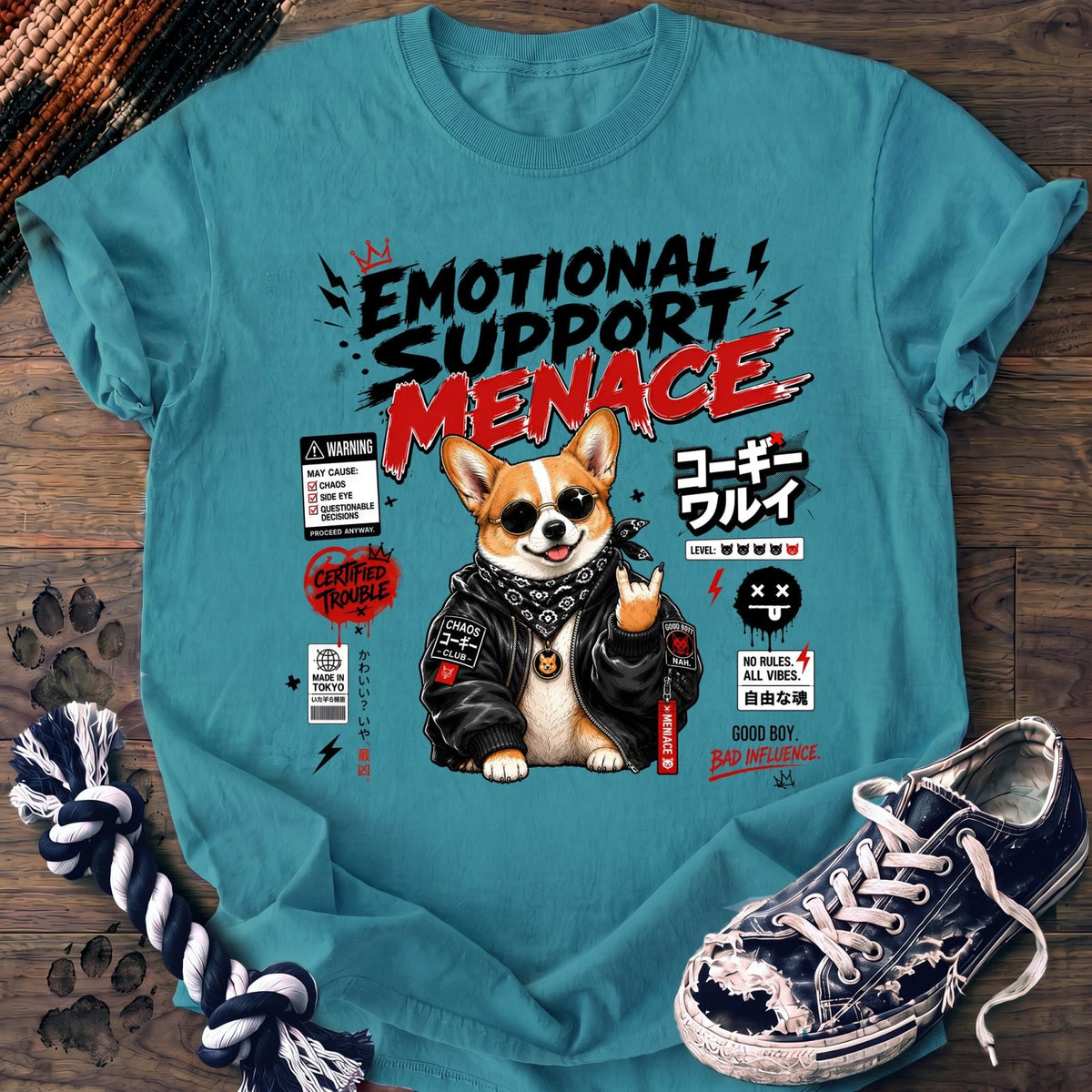 Emotional Support Menace - Corgi - PAWSSION CLUB