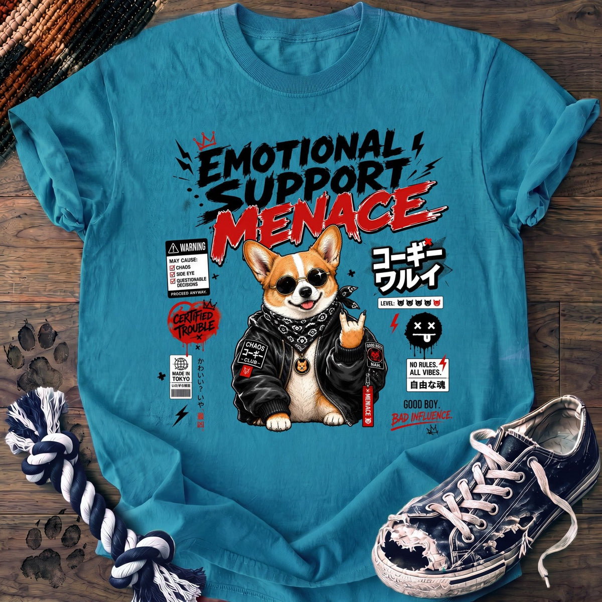 Emotional Support Menace - Corgi - PAWSSION CLUB