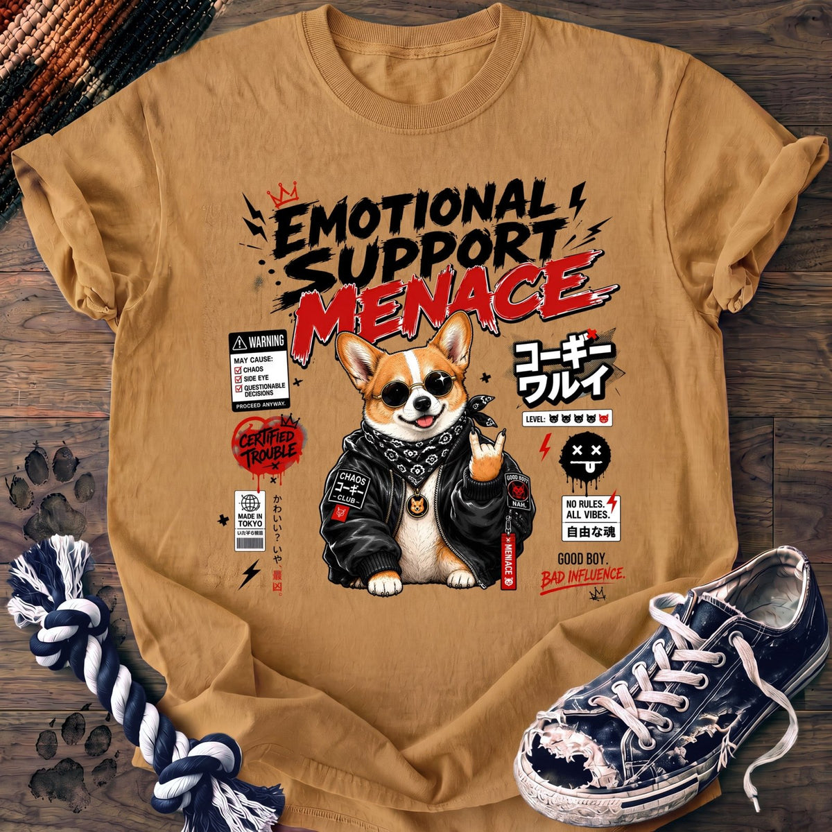 Emotional Support Menace - Corgi - PAWSSION CLUB
