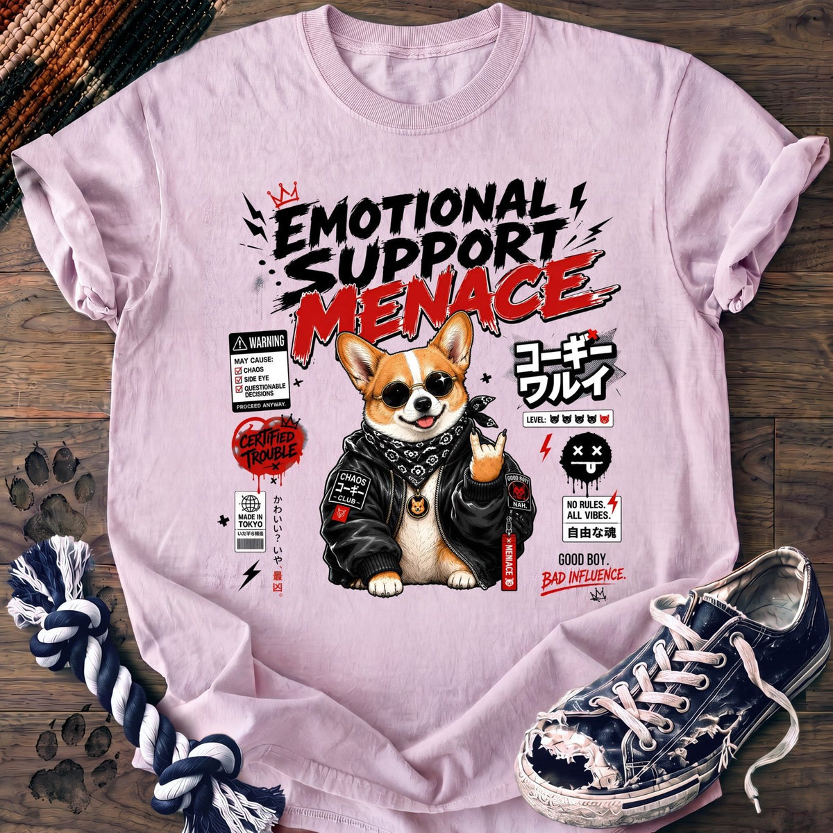 Emotional Support Menace - Corgi - PAWSSION CLUB