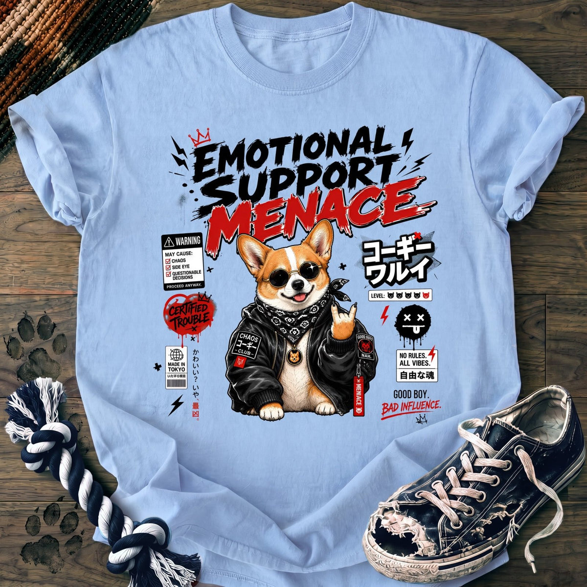 Emotional Support Menace - Corgi - PAWSSION CLUB