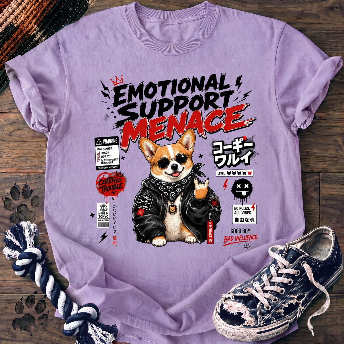 Emotional Support Menace - Corgi - PAWSSION CLUB