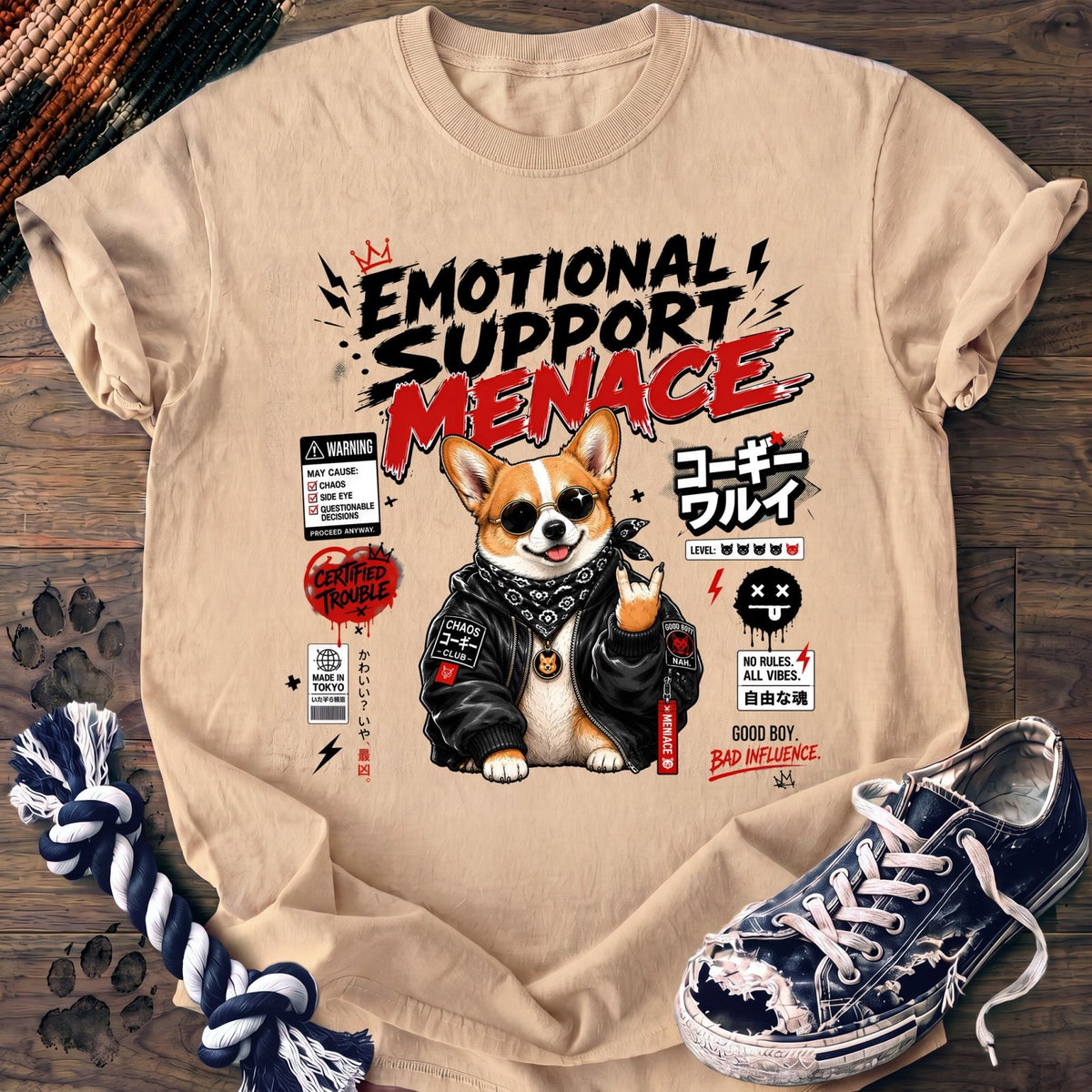 Emotional Support Menace - Corgi - PAWSSION CLUB