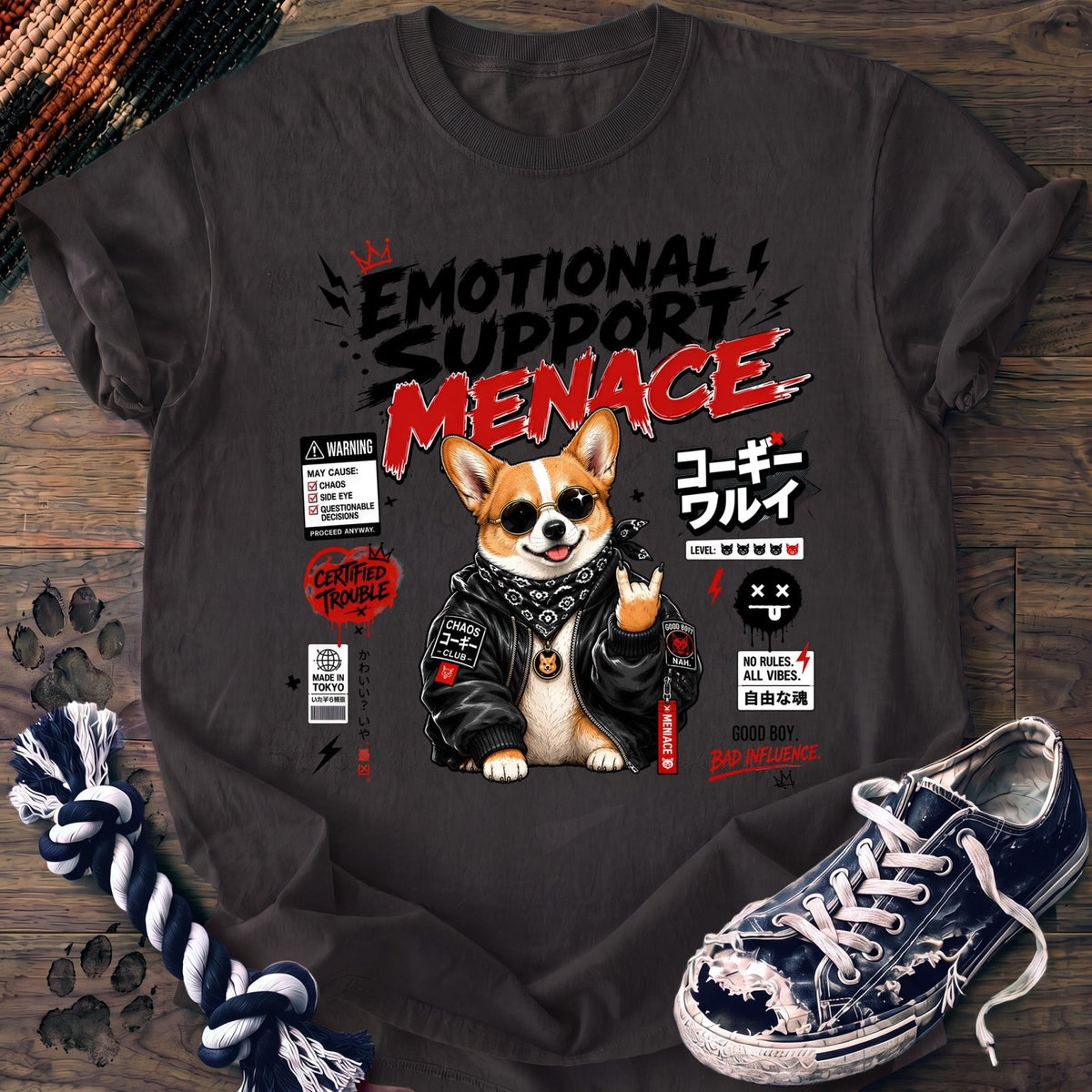 Emotional Support Menace - Corgi - PAWSSION CLUB