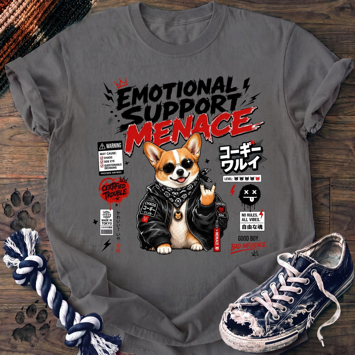 Emotional Support Menace - Corgi - PAWSSION CLUB