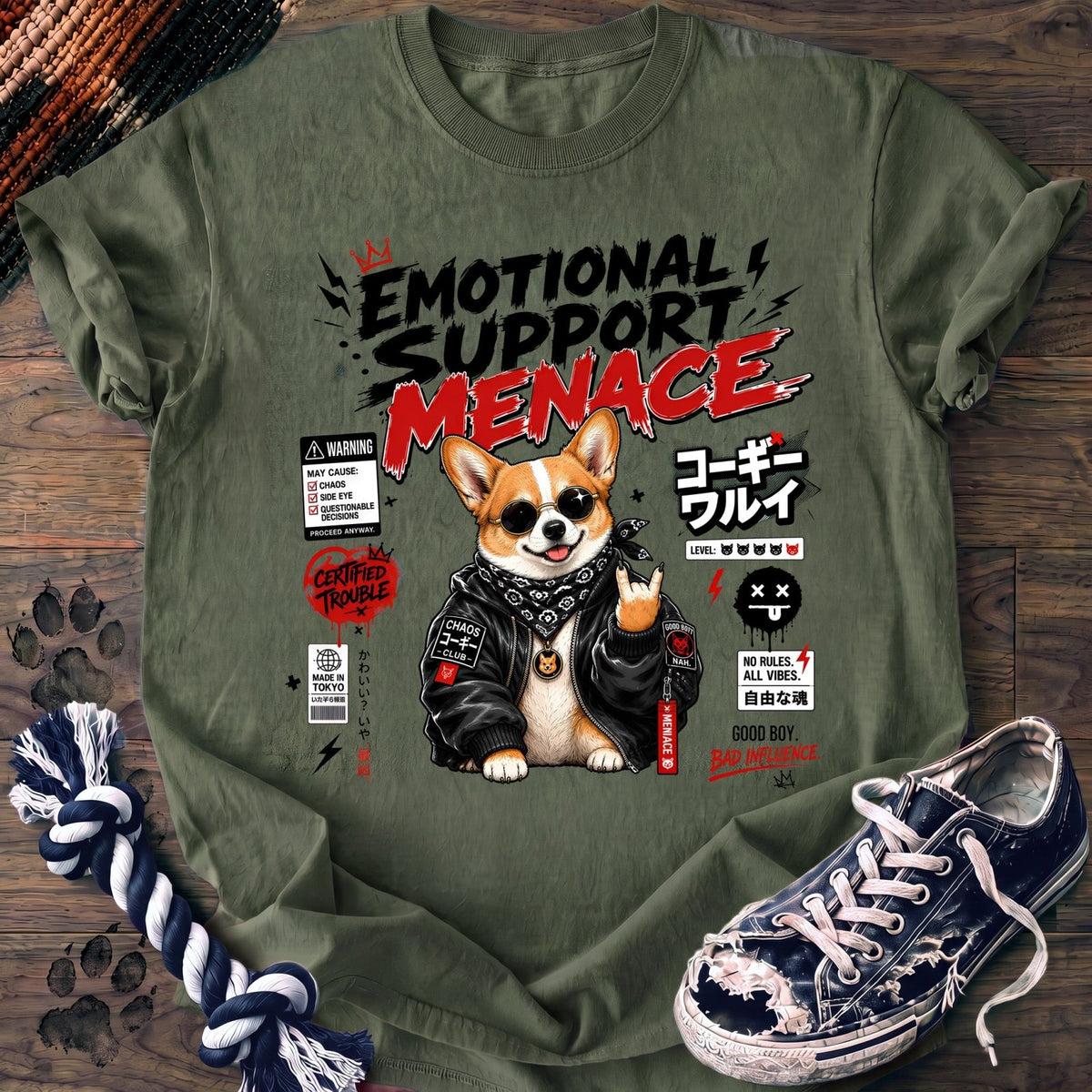 Emotional Support Menace - Corgi - PAWSSION CLUB