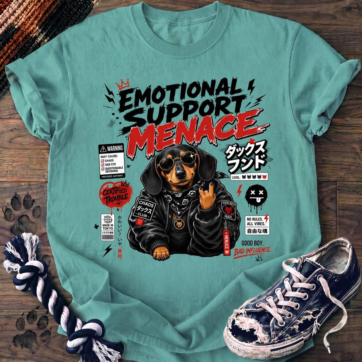Emotional Support Menace - Dachshund - PAWSSION CLUB