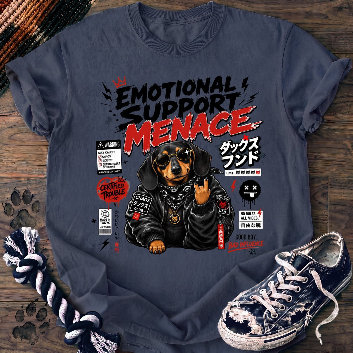 Emotional Support Menace - Dachshund - PAWSSION CLUB