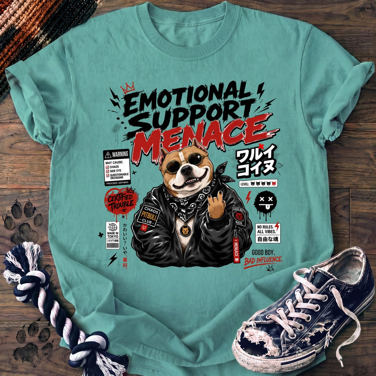 Emotional Support Menace - Pitbull - PAWSSION CLUB