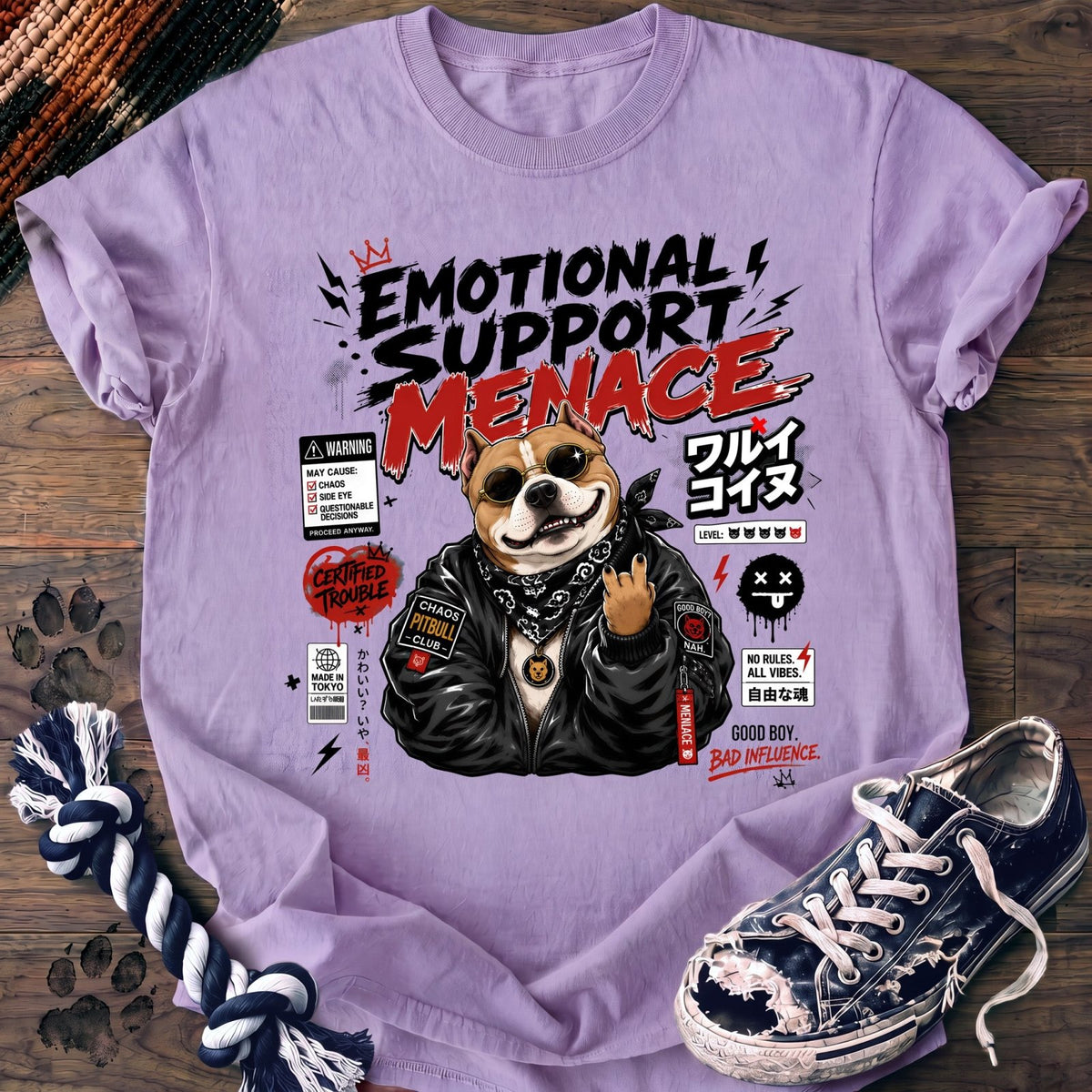 Emotional Support Menace - Pitbull - PAWSSION CLUB