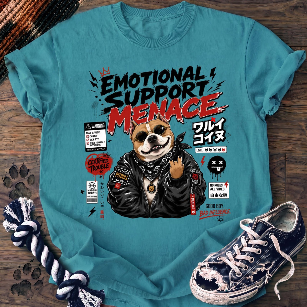 Emotional Support Menace - Pitbull - PAWSSION CLUB