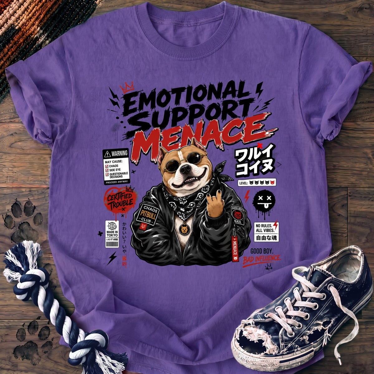 Emotional Support Menace - Pitbull - PAWSSION CLUB