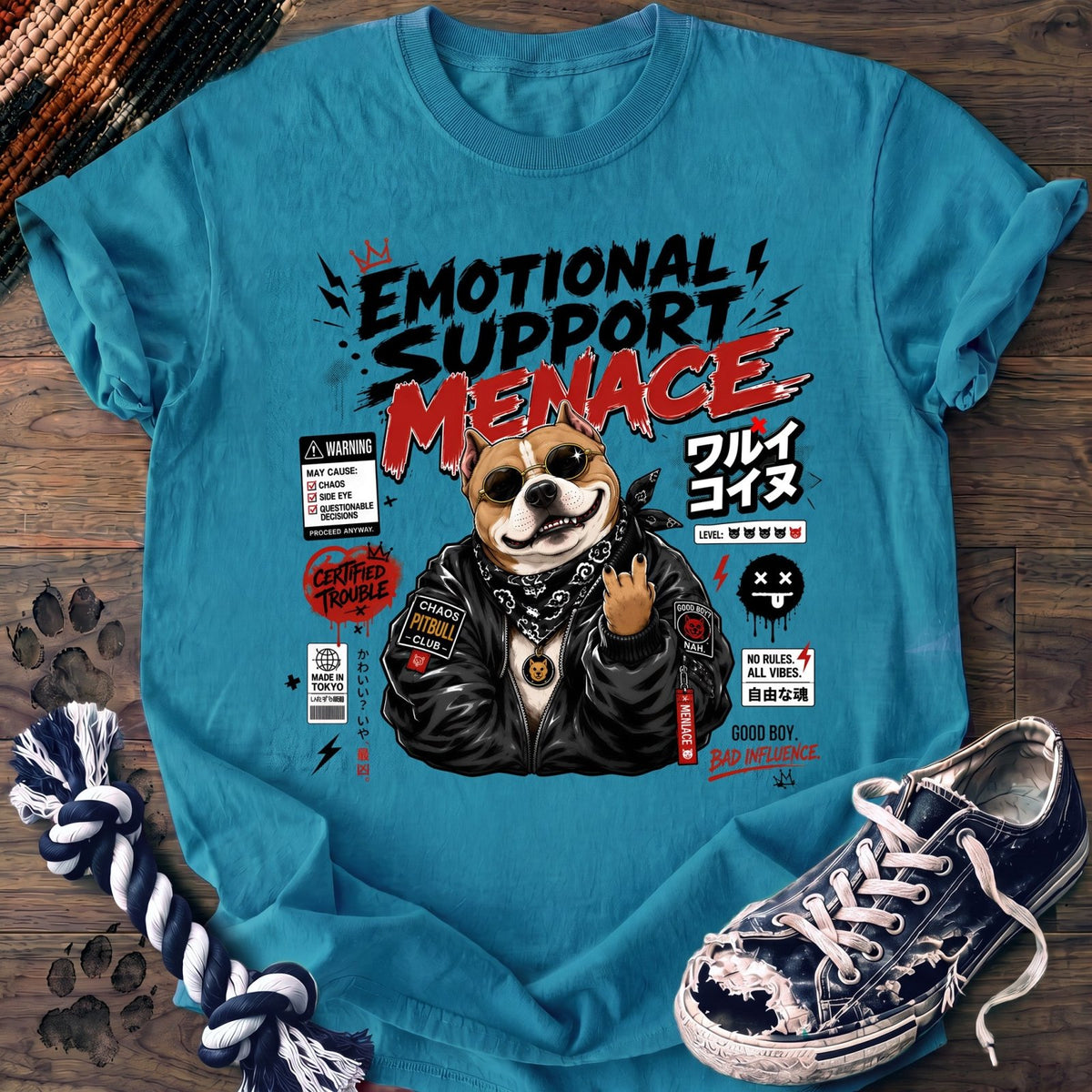 Emotional Support Menace - Pitbull - PAWSSION CLUB