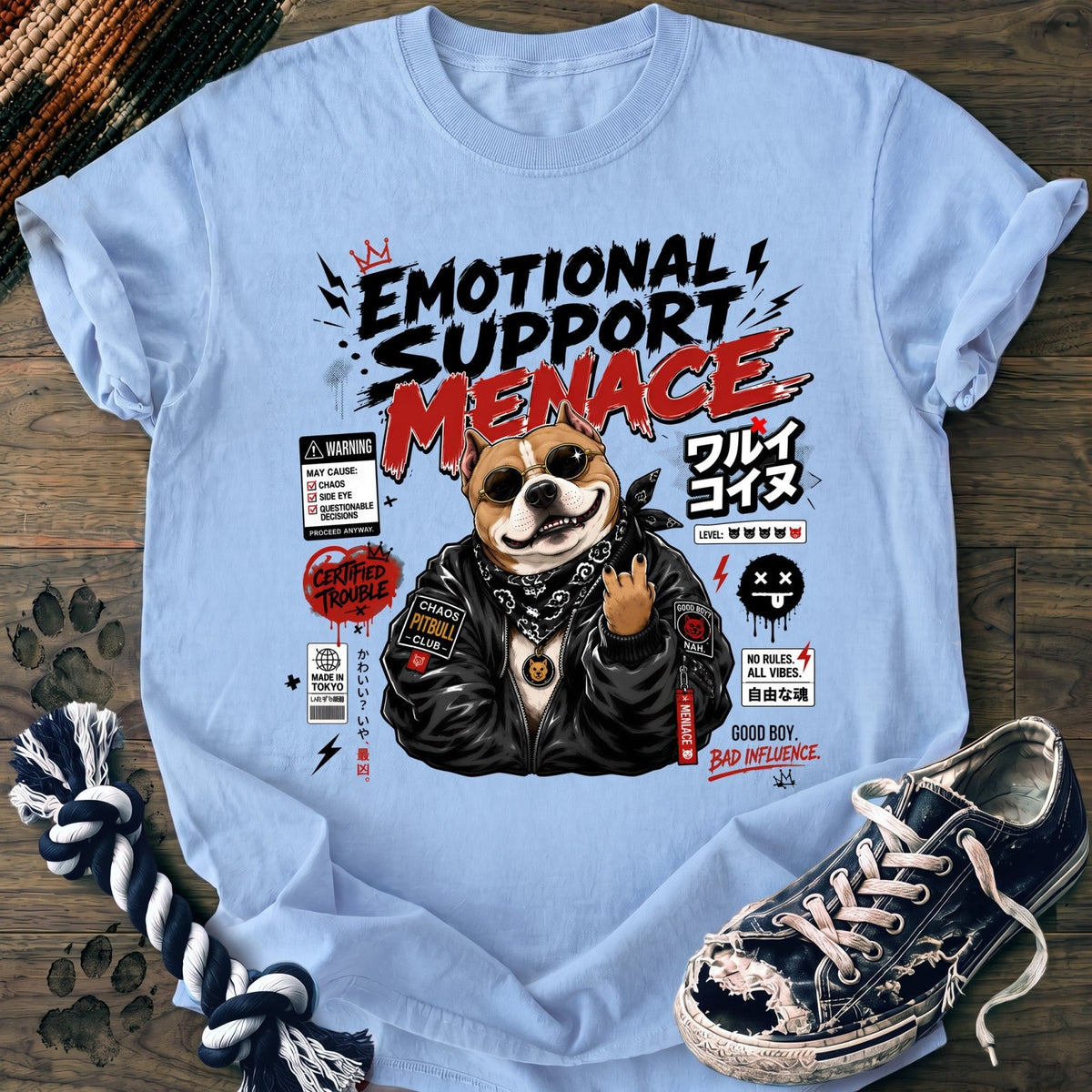 Emotional Support Menace - Pitbull - PAWSSION CLUB
