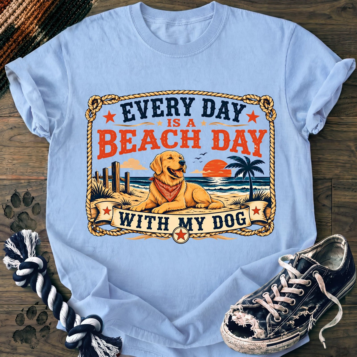 Everyday Is A Beach Day With My Dog - Golden Retriever - PAWSSION CLUB