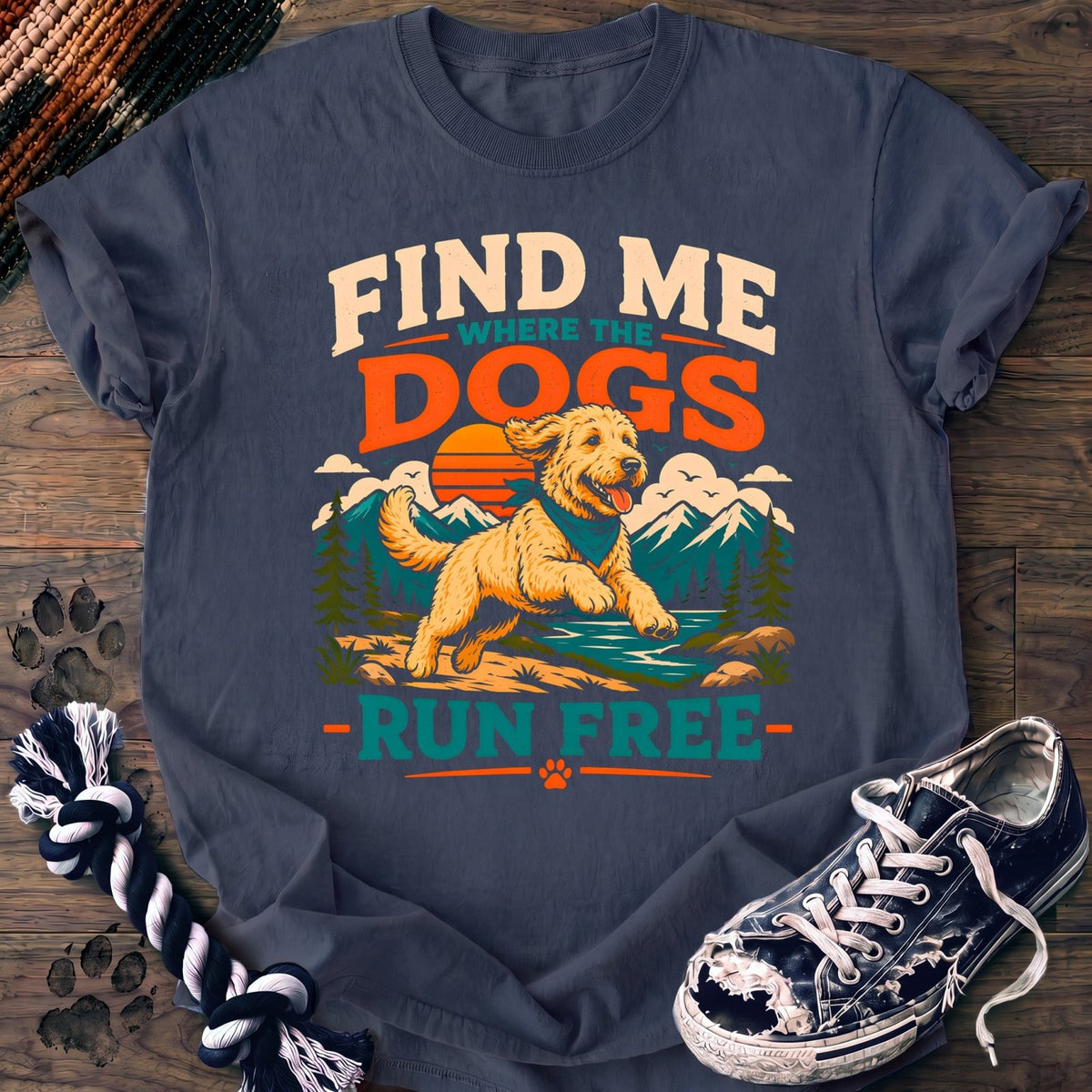 Find Me Where The Dogs Run Free - Goldendoodle - PAWSSION CLUB