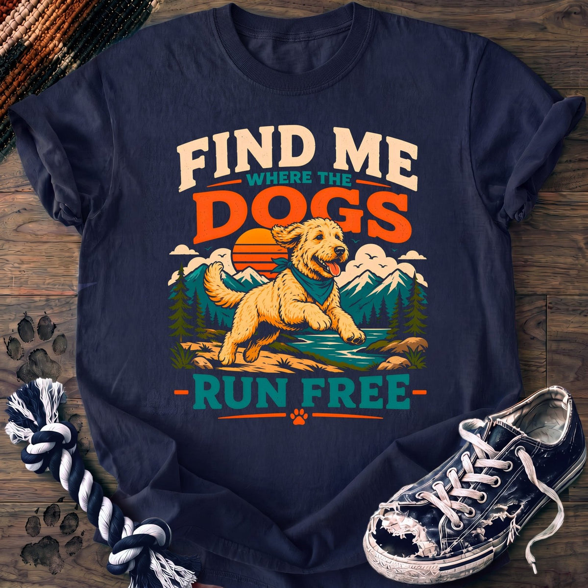 Find Me Where The Dogs Run Free - Goldendoodle - PAWSSION CLUB