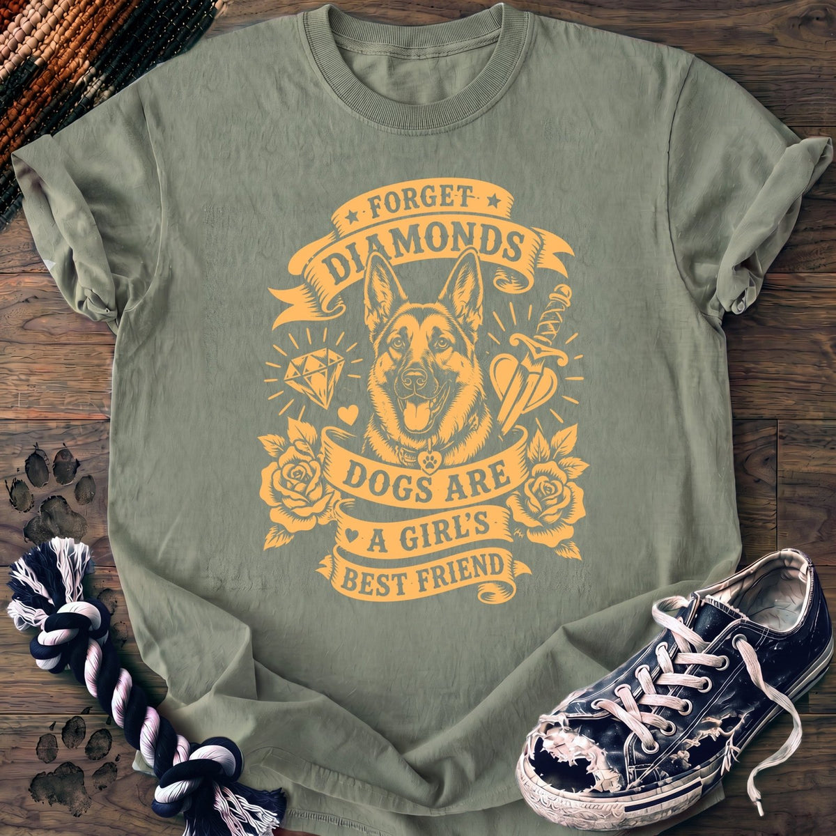 Forget Diamonds Dogs Are A Girls Best Friend - German Shepherd - PAWSSION CLUB