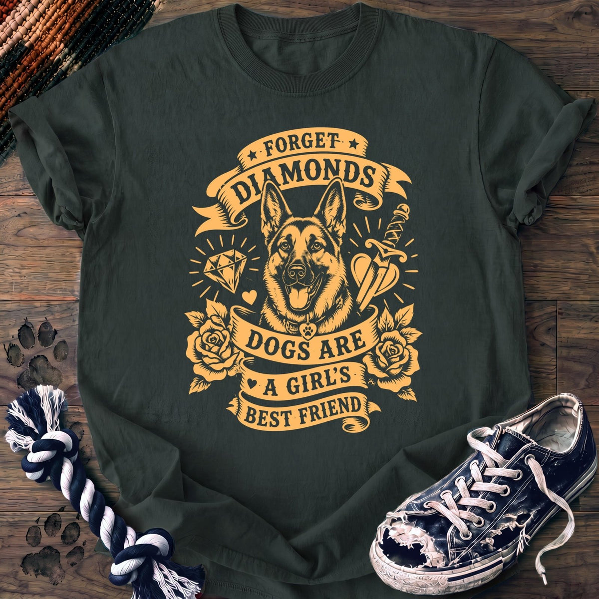 Forget Diamonds Dogs Are A Girls Best Friend - German Shepherd - PAWSSION CLUB