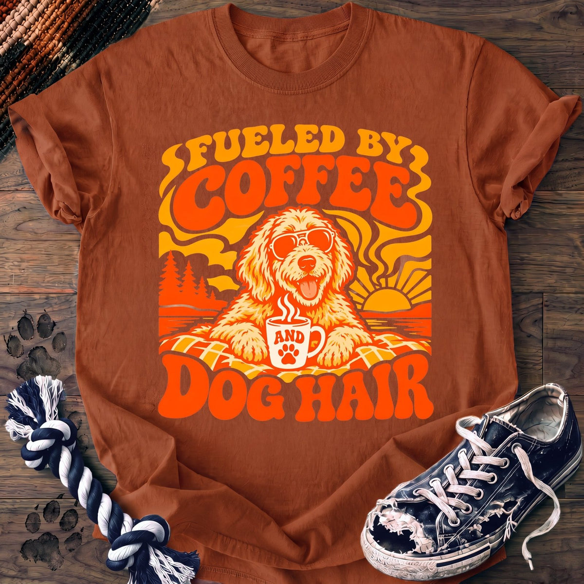 Fueled By Coffee And Dog Hair - Goldendoodle - PAWSSION CLUB