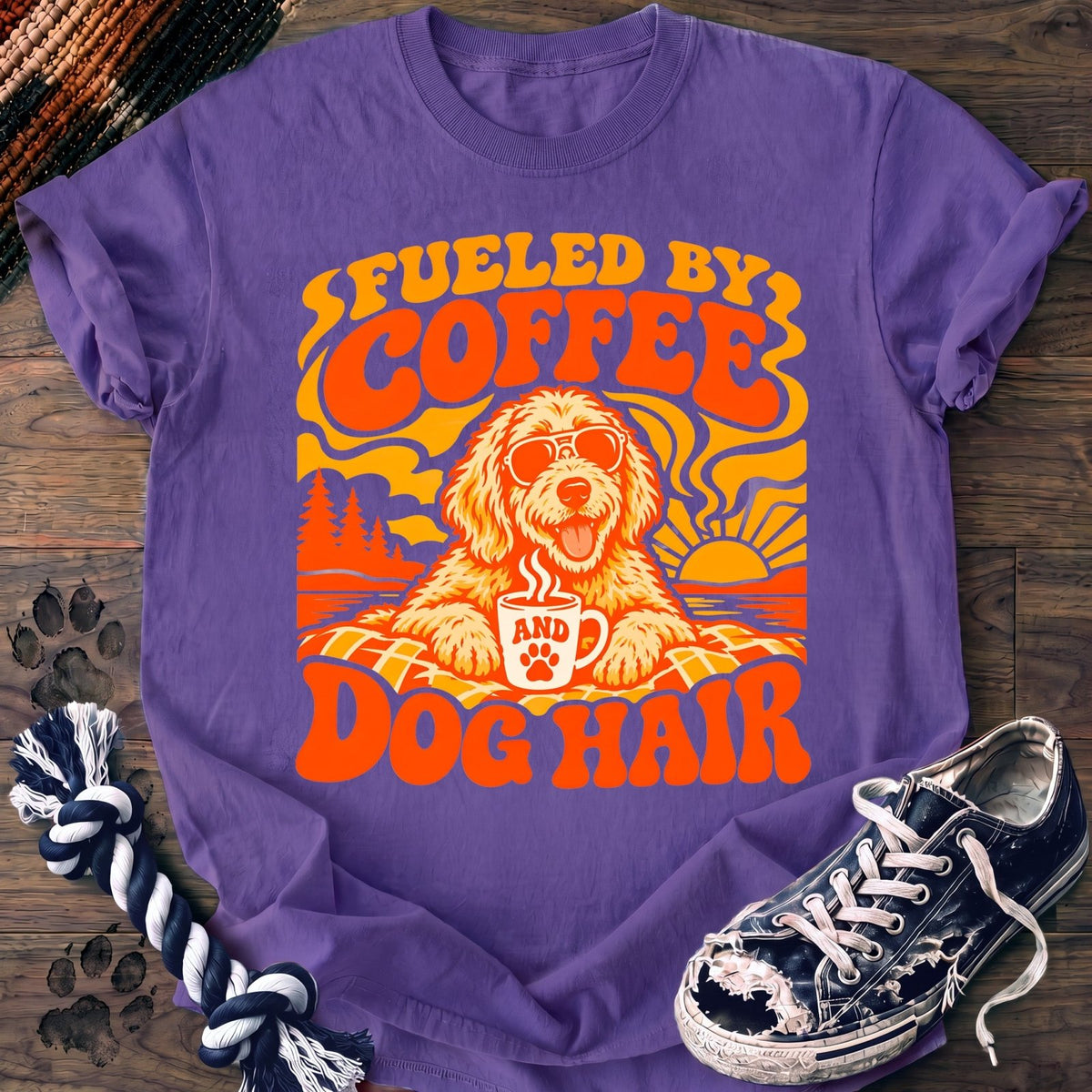 Fueled By Coffee And Dog Hair - Goldendoodle - PAWSSION CLUB