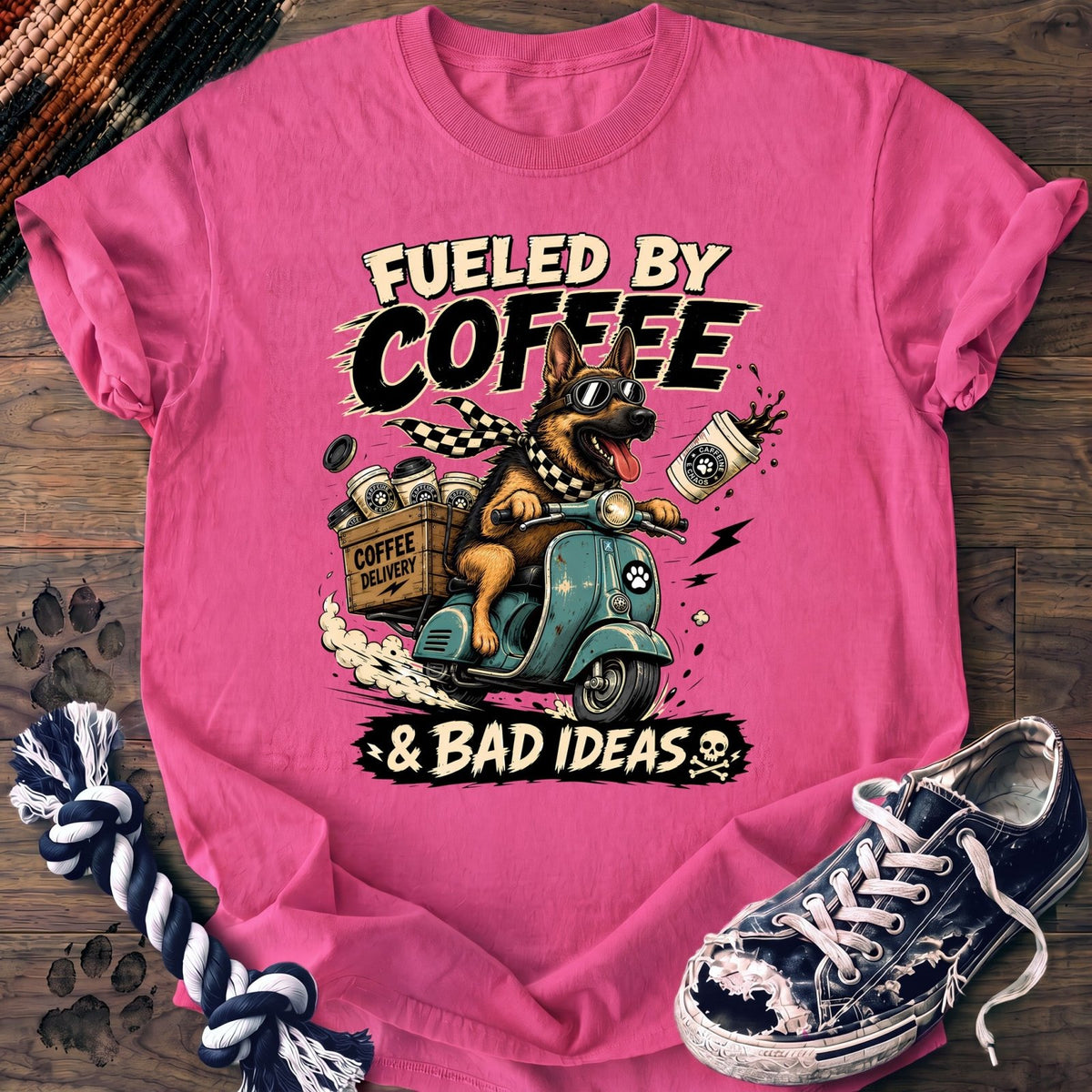 Fueled By Coffee & Bad Ideas - German Shepherd - PAWSSION CLUB