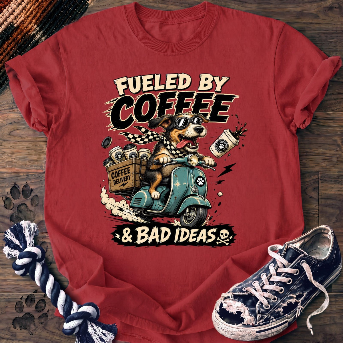Fueled By Coffee & Bad Ideas - Mixed Breed - PAWSSION CLUB