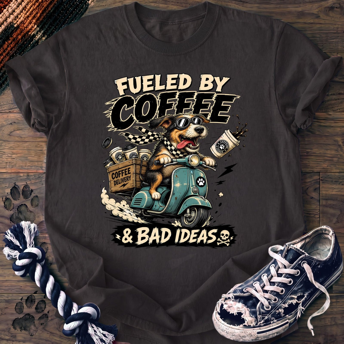 Fueled By Coffee & Bad Ideas - Mixed Breed - PAWSSION CLUB