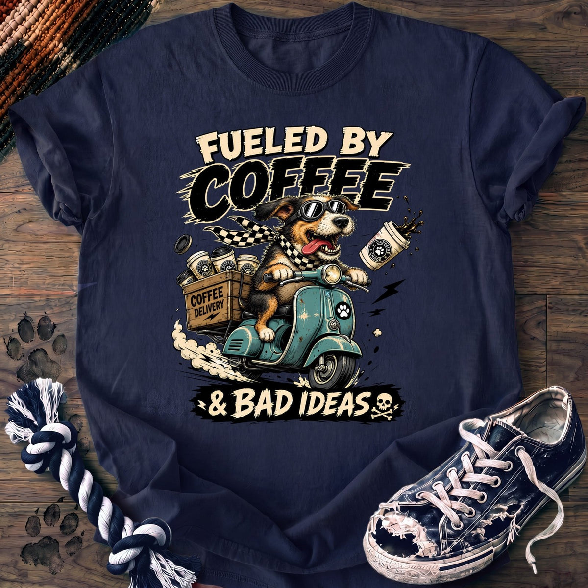 Fueled By Coffee & Bad Ideas - Mixed Breed - PAWSSION CLUB