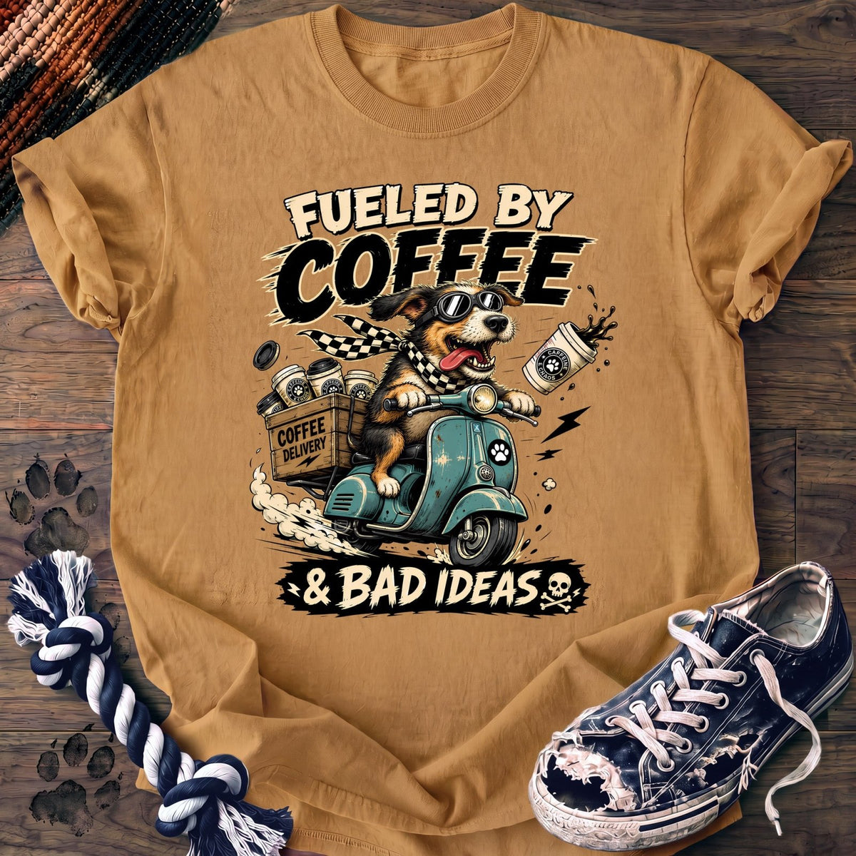 Fueled By Coffee & Bad Ideas - Mixed Breed - PAWSSION CLUB