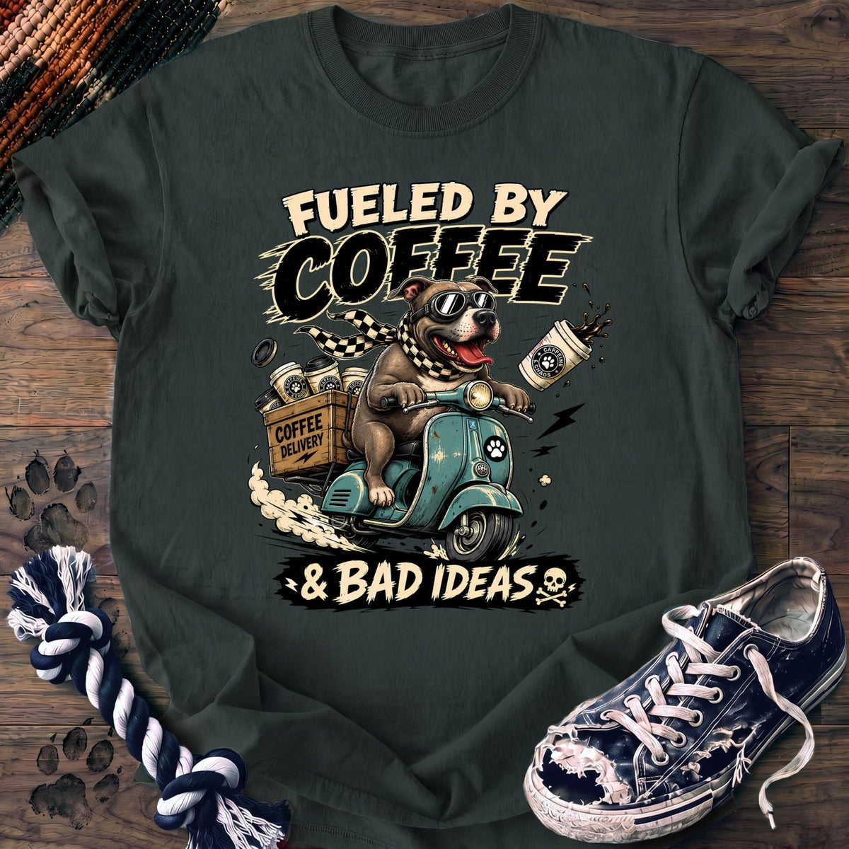 Fueled By Coffee & Bad Ideas - Pitbull - PAWSSION CLUB