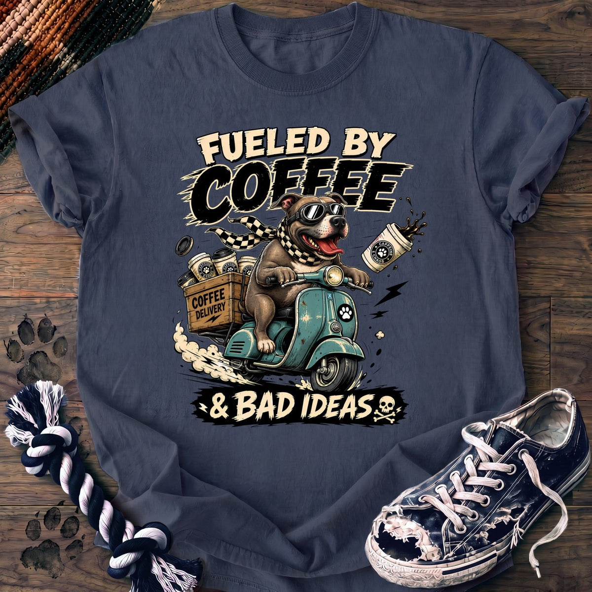 Fueled By Coffee & Bad Ideas - Pitbull - PAWSSION CLUB