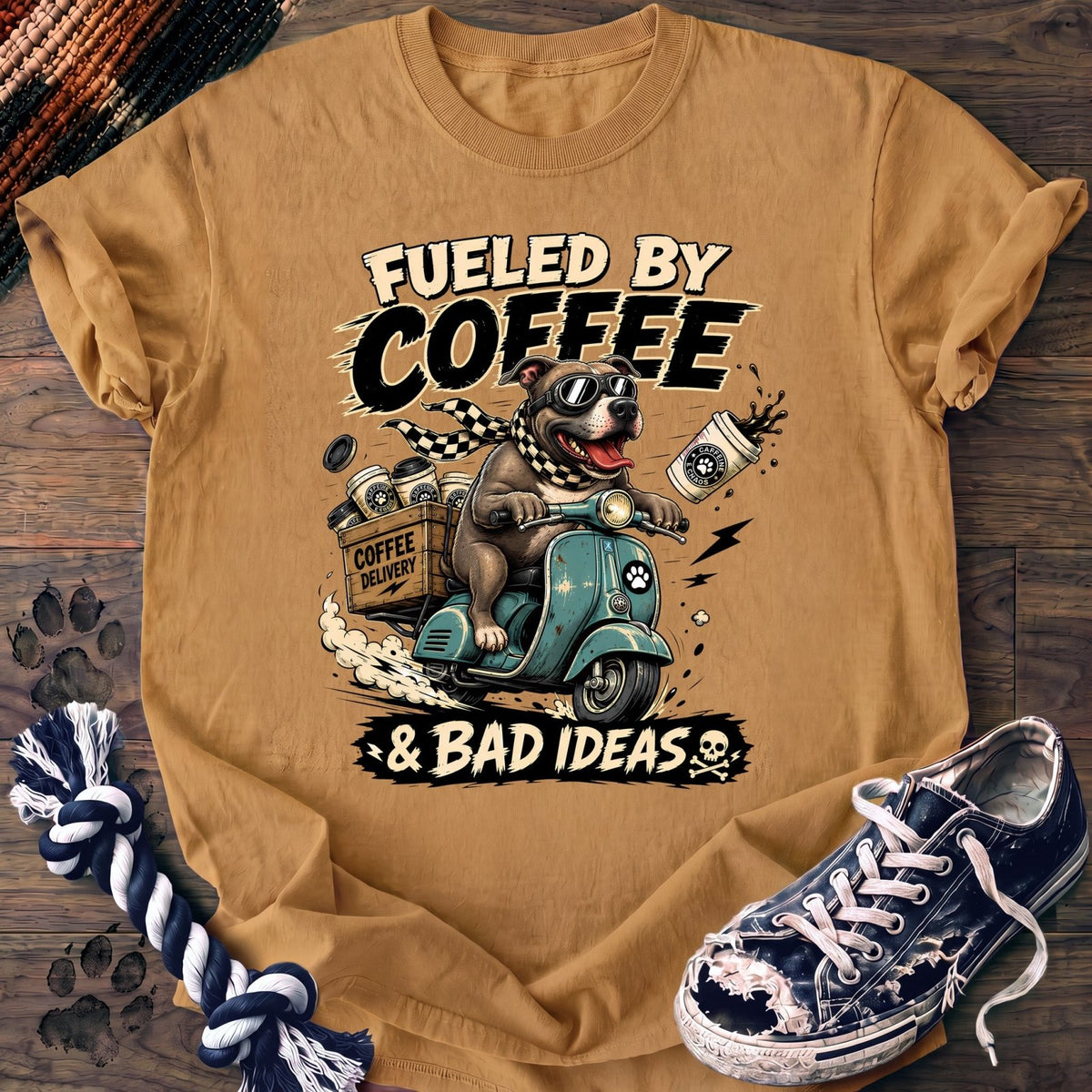 Fueled By Coffee & Bad Ideas - Pitbull - PAWSSION CLUB