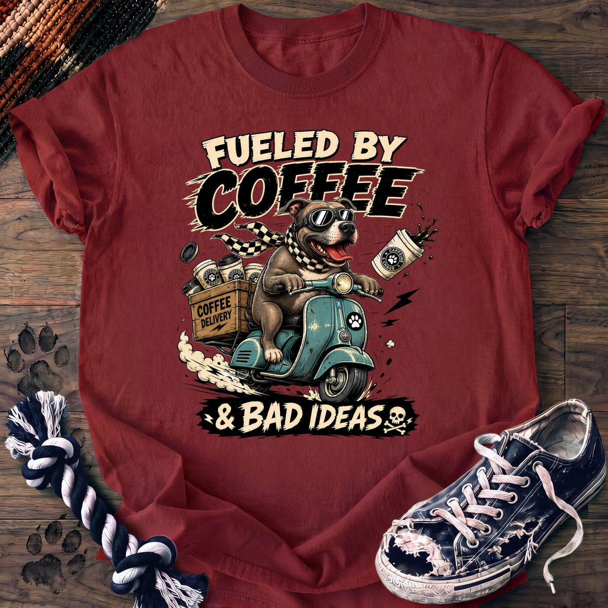 Fueled By Coffee & Bad Ideas - Pitbull - PAWSSION CLUB