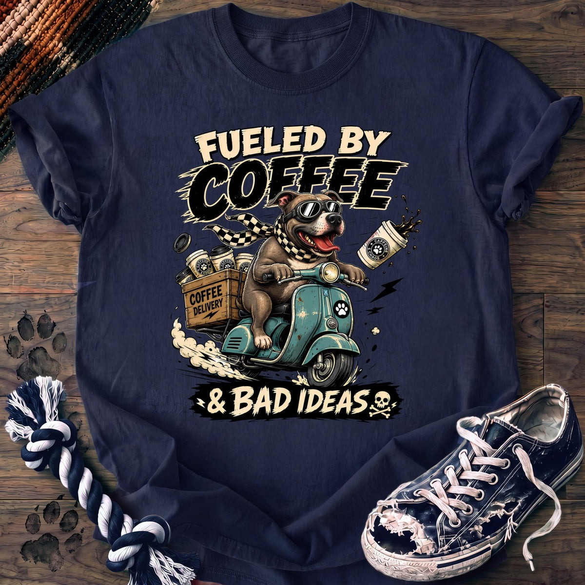 Fueled By Coffee & Bad Ideas - Pitbull - PAWSSION CLUB