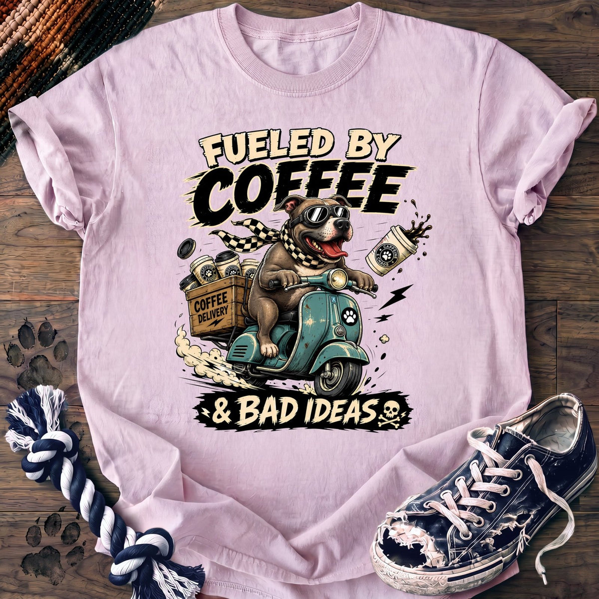 Fueled By Coffee & Bad Ideas - Pitbull - PAWSSION CLUB