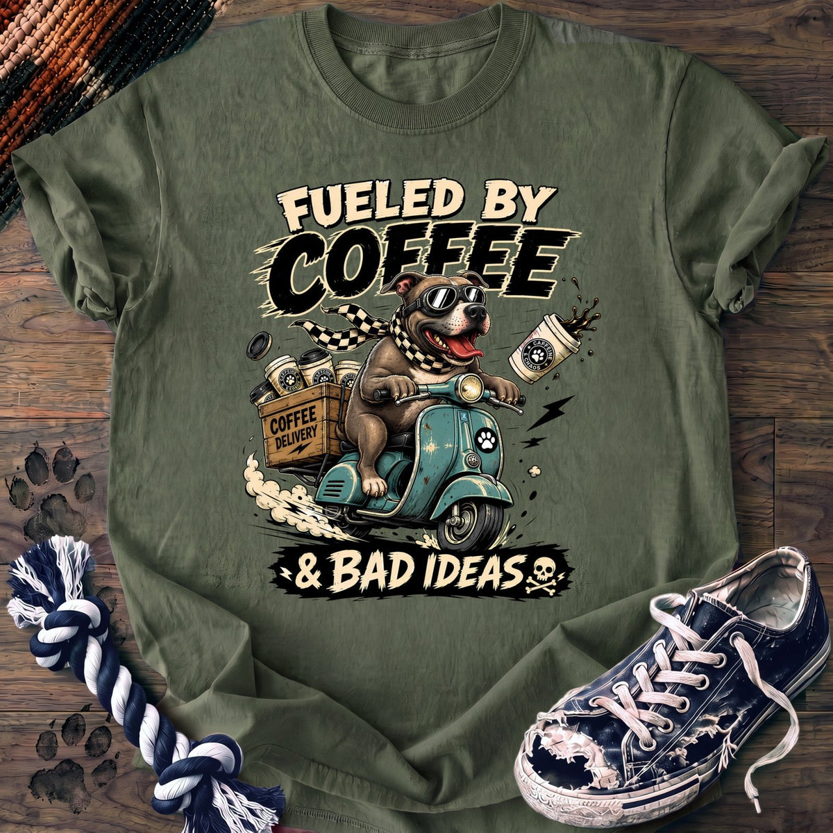 Fueled By Coffee & Bad Ideas - Pitbull - PAWSSION CLUB