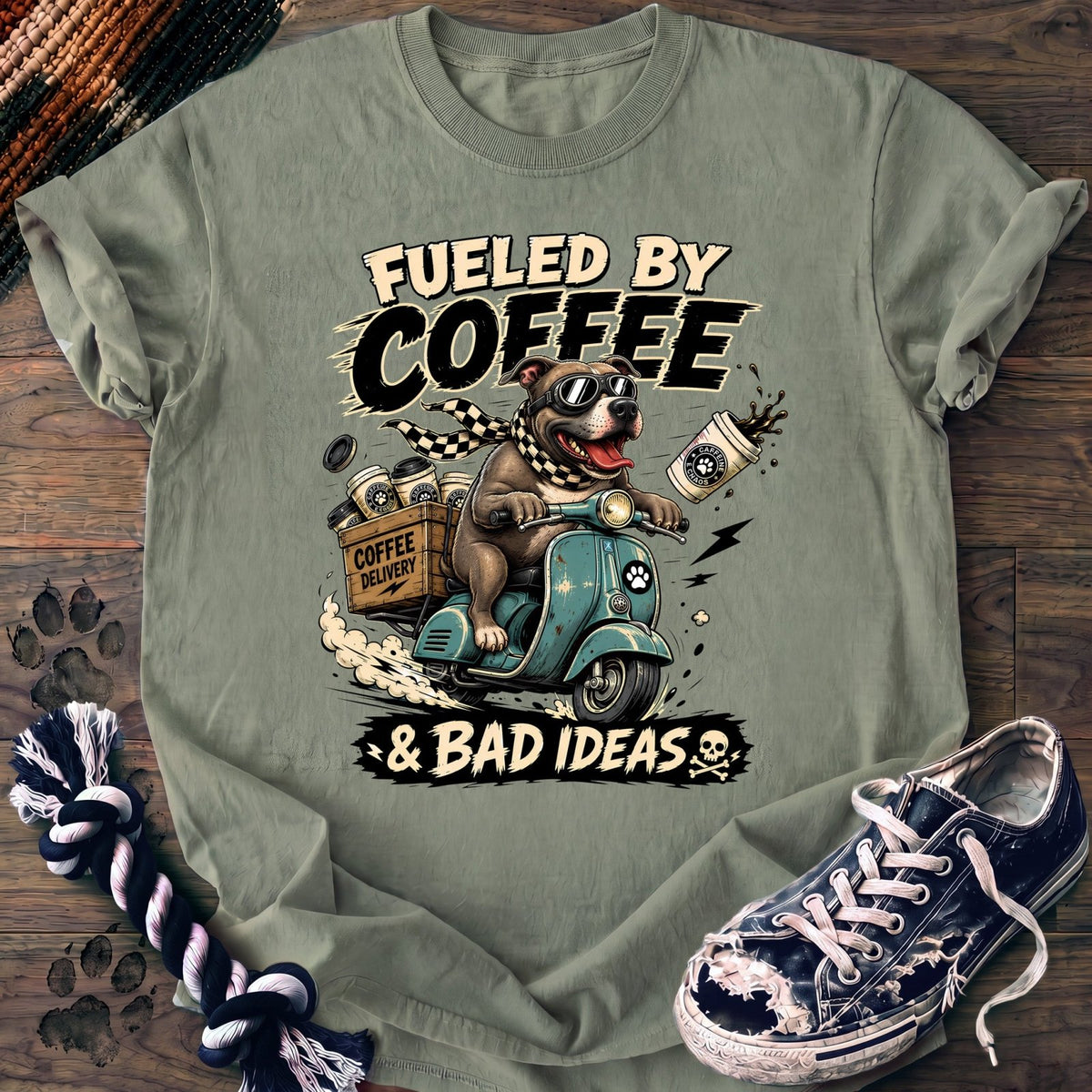 Fueled By Coffee & Bad Ideas - Pitbull - PAWSSION CLUB
