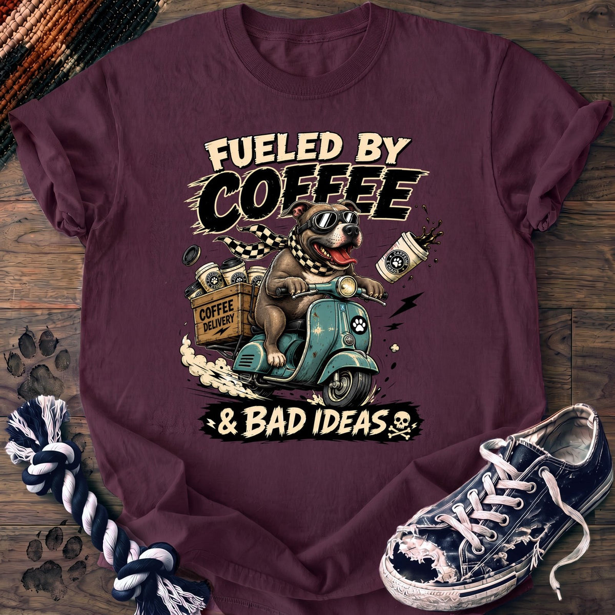 Fueled By Coffee & Bad Ideas - Pitbull - PAWSSION CLUB