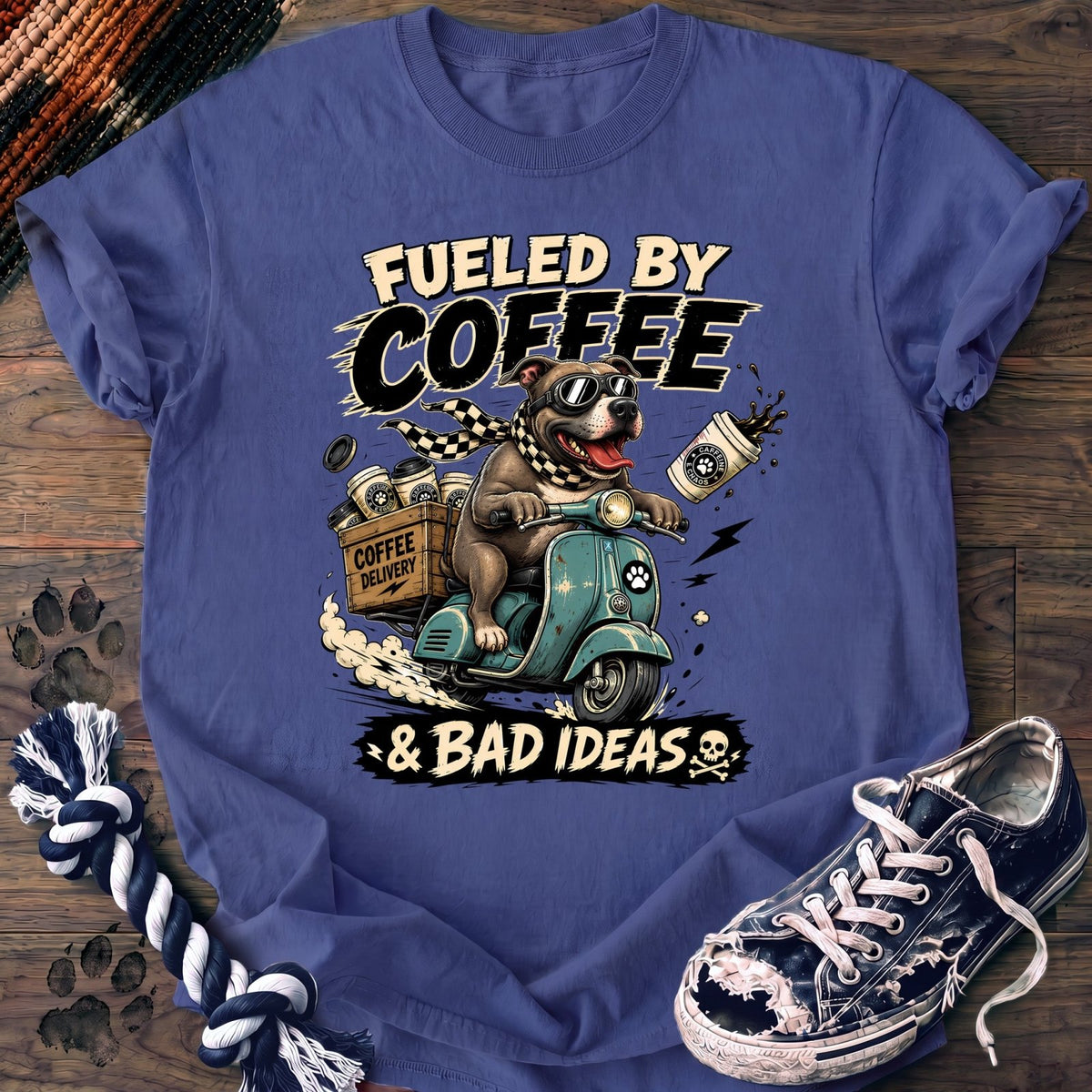 Fueled By Coffee & Bad Ideas - Pitbull - PAWSSION CLUB