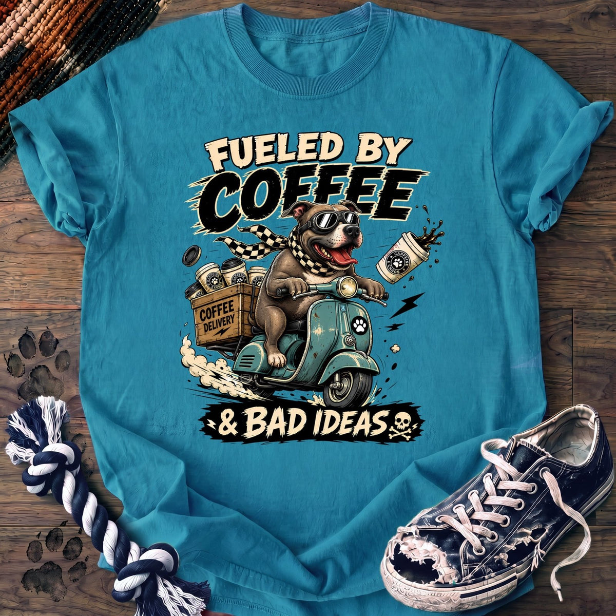 Fueled By Coffee & Bad Ideas - Pitbull - PAWSSION CLUB