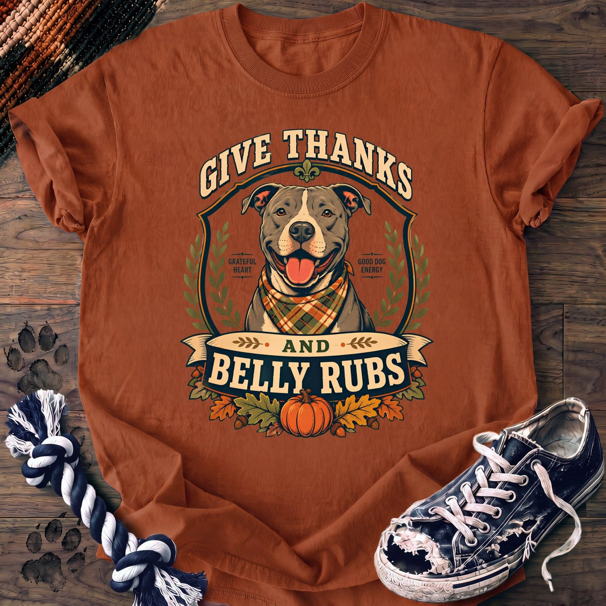 Give Thanks And Belly Rubs - Pitbull - PAWSSION CLUB