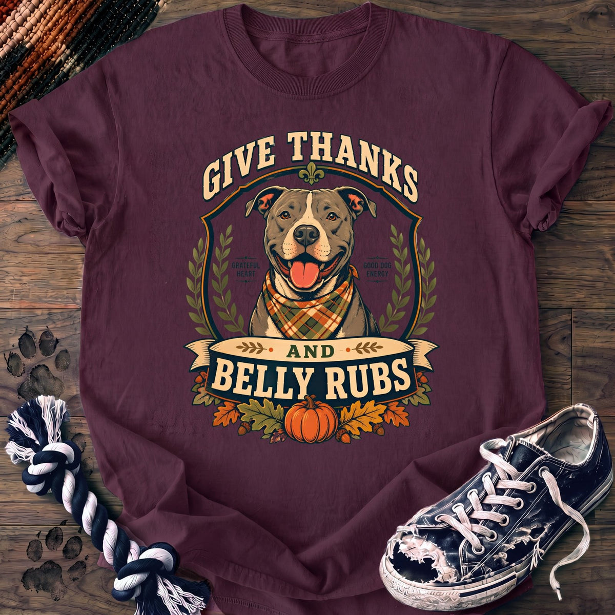Give Thanks And Belly Rubs - Pitbull - PAWSSION CLUB