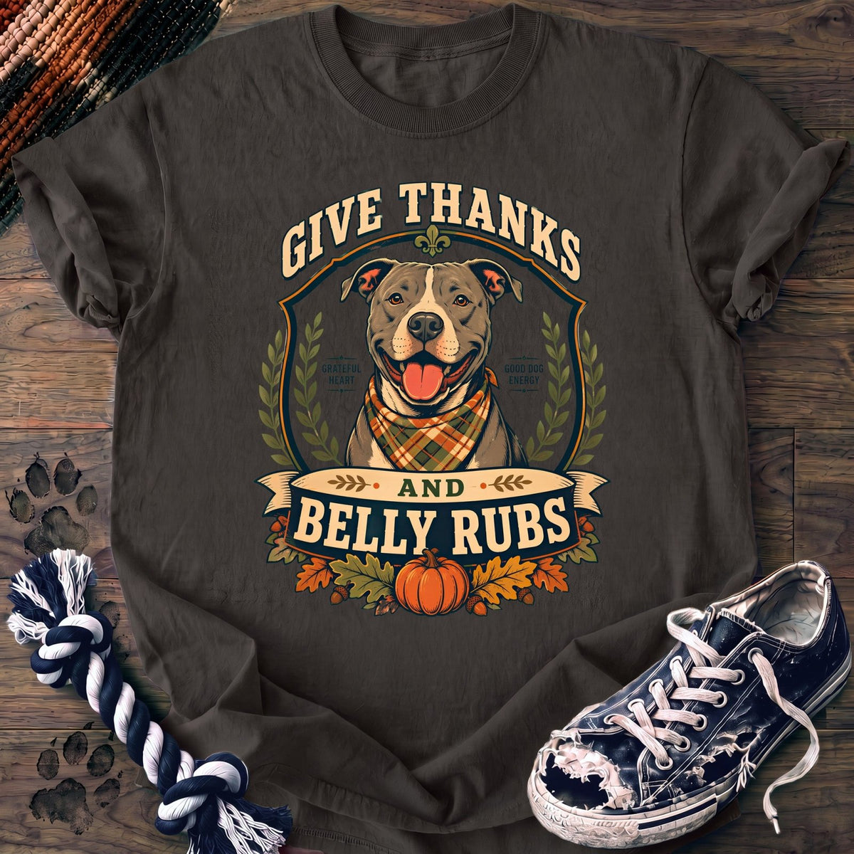 Give Thanks And Belly Rubs - Pitbull - PAWSSION CLUB