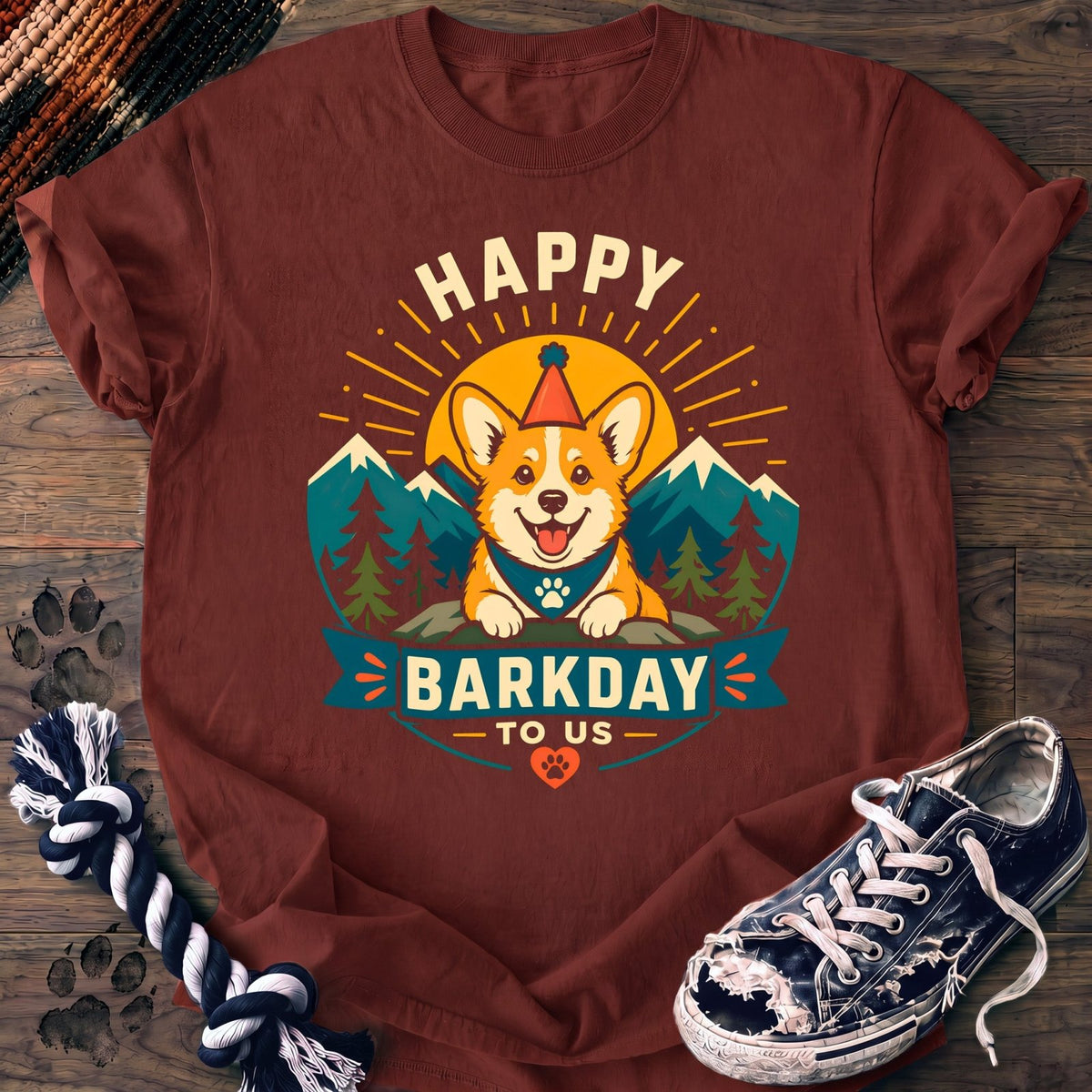 Happy Barkday To Us - Corgi - PAWSSION CLUB