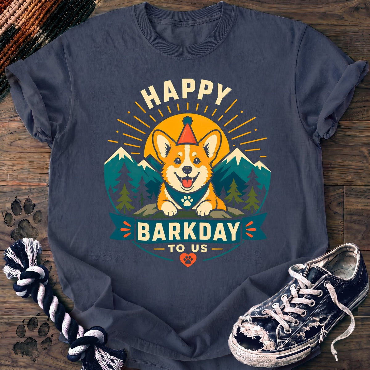 Happy Barkday To Us - Corgi - PAWSSION CLUB