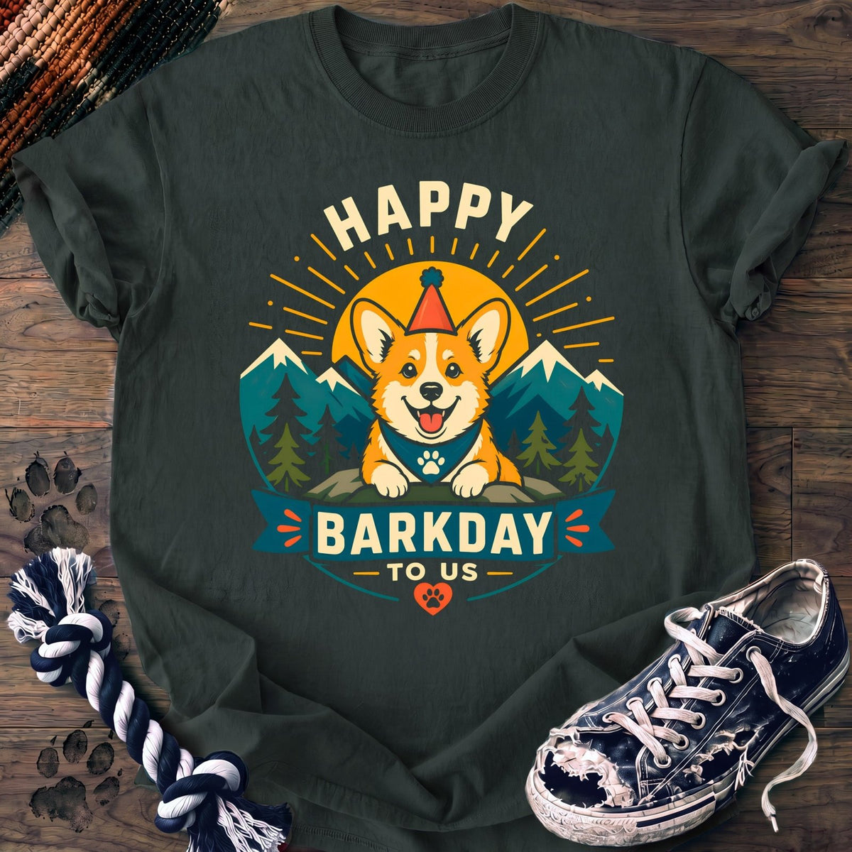 Happy Barkday To Us - Corgi - PAWSSION CLUB