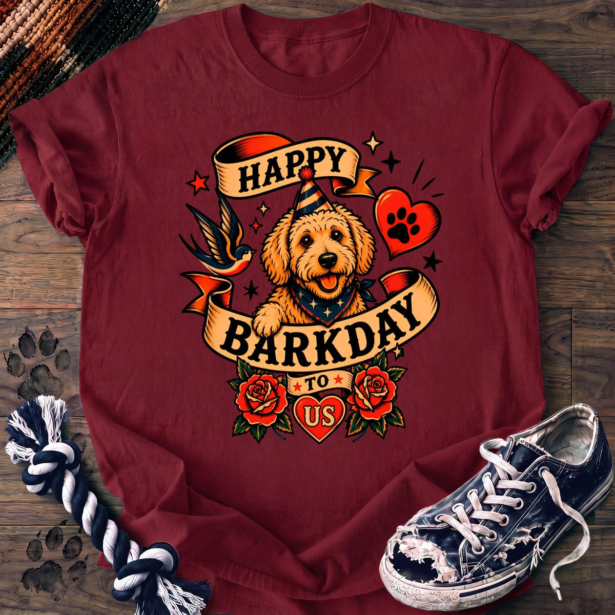 Happy Barkday To Us - Goldendoodle - PAWSSION CLUB